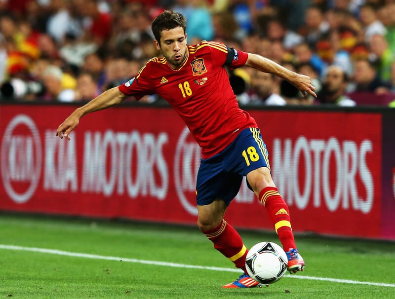 Jordi Alba đã gắn bó với Barcelona từ năm 2012