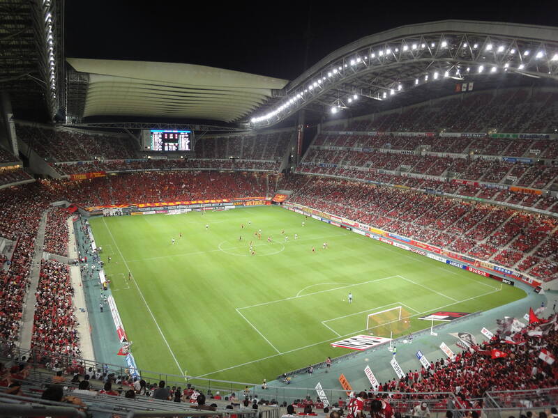 Toàn cảnh sân Toyota Stadium rực rỡ trong ngày hội cộng đồng Grampus